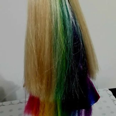 Barbie Rainbow Sparkle Hair - Cabelos de Arco-íris - Foto 2