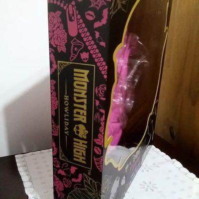 Caixa vazia do 2 pack Monster High Draculaura e Clawd Howliday Love Edition - Foto 3